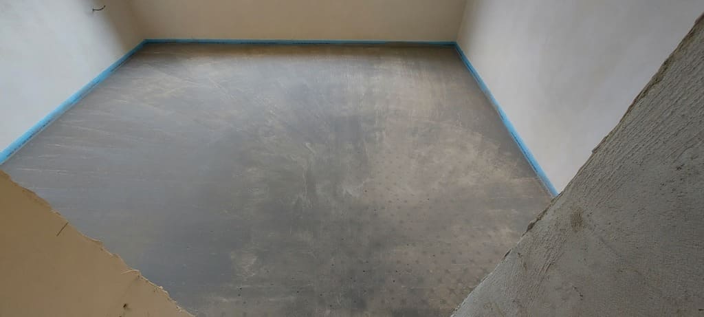 izravnalna masa pri talnem ogrevanju